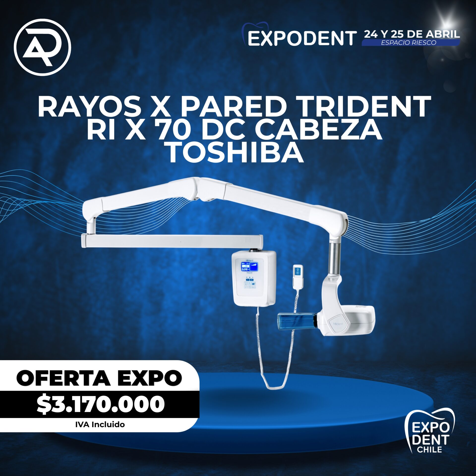 Rayos X Pared Trident Ri X 70 Cabezal Toshiba