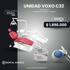 Unidad Voxo C32 + Scaler P4 + 3 Agujas Spident Larga