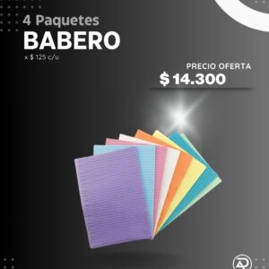 4 Paquetes de Babero de 125 c/u