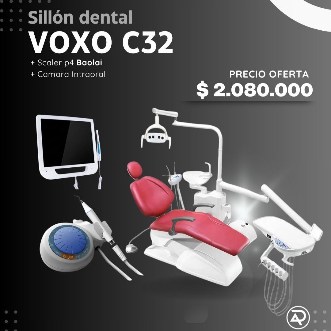 Sillón Dental Voxo C32 + Scaler P4 Baolai + Cámara Intraoral