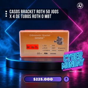 50 Casos de Brackets x 4 tubos Roth o Mbt