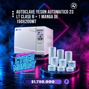 Autoclave Yeson Lt Automatico 23 Litros clase B + 1 manga de 150x200mt